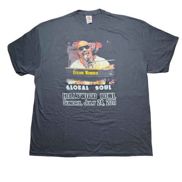 2011 Stevie Wonder Hollywood Bowl concert tour music shirt - Picture 3 of 6